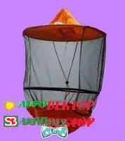 Сетка лицевая оранжевая круговая